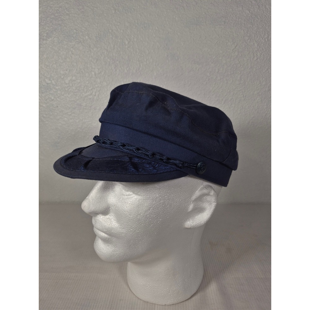 Greek Fisherman's Cap Navy Blue 100% Cotton Made in Greece Nautical Hat Small